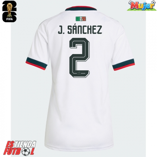 México Jorge Sanchez #2 Segunda Equipación Mujer Mundial 2026 Manga Corta